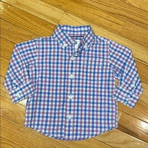 Gymboree Gingham Check Plaid 6-12 Months Boy Shirt
